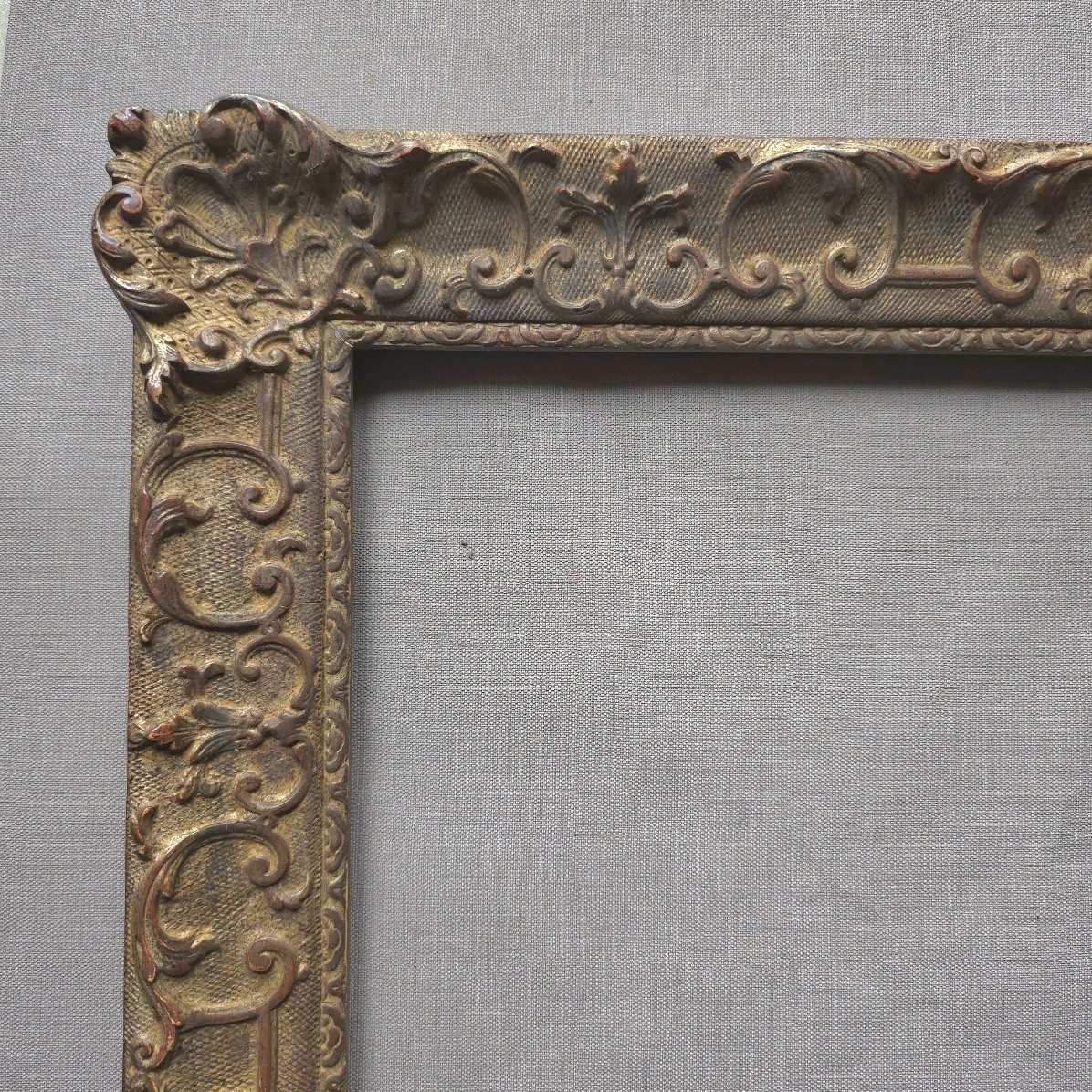 Louis XV Style Frame With Rebate: 42 X 34 Cm, 20th Century-photo-2