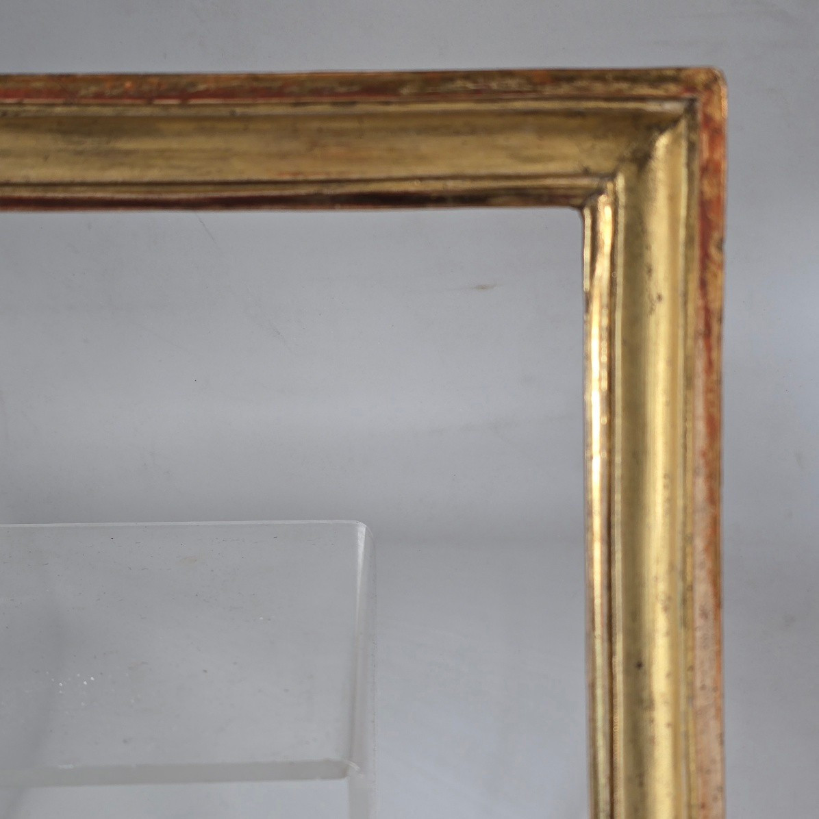 18th Century Gilded Baguette With Rebate: 31.5 X 24.5 Cm-photo-3