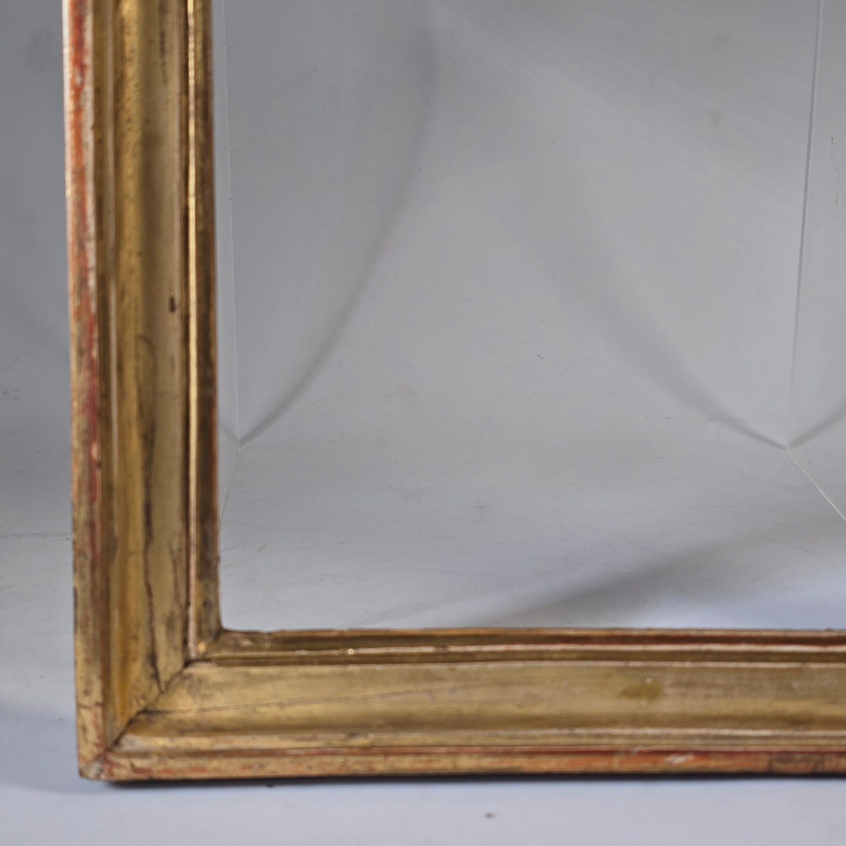 18th Century Gilded Baguette With Rebate: 31.5 X 24.5 Cm-photo-4