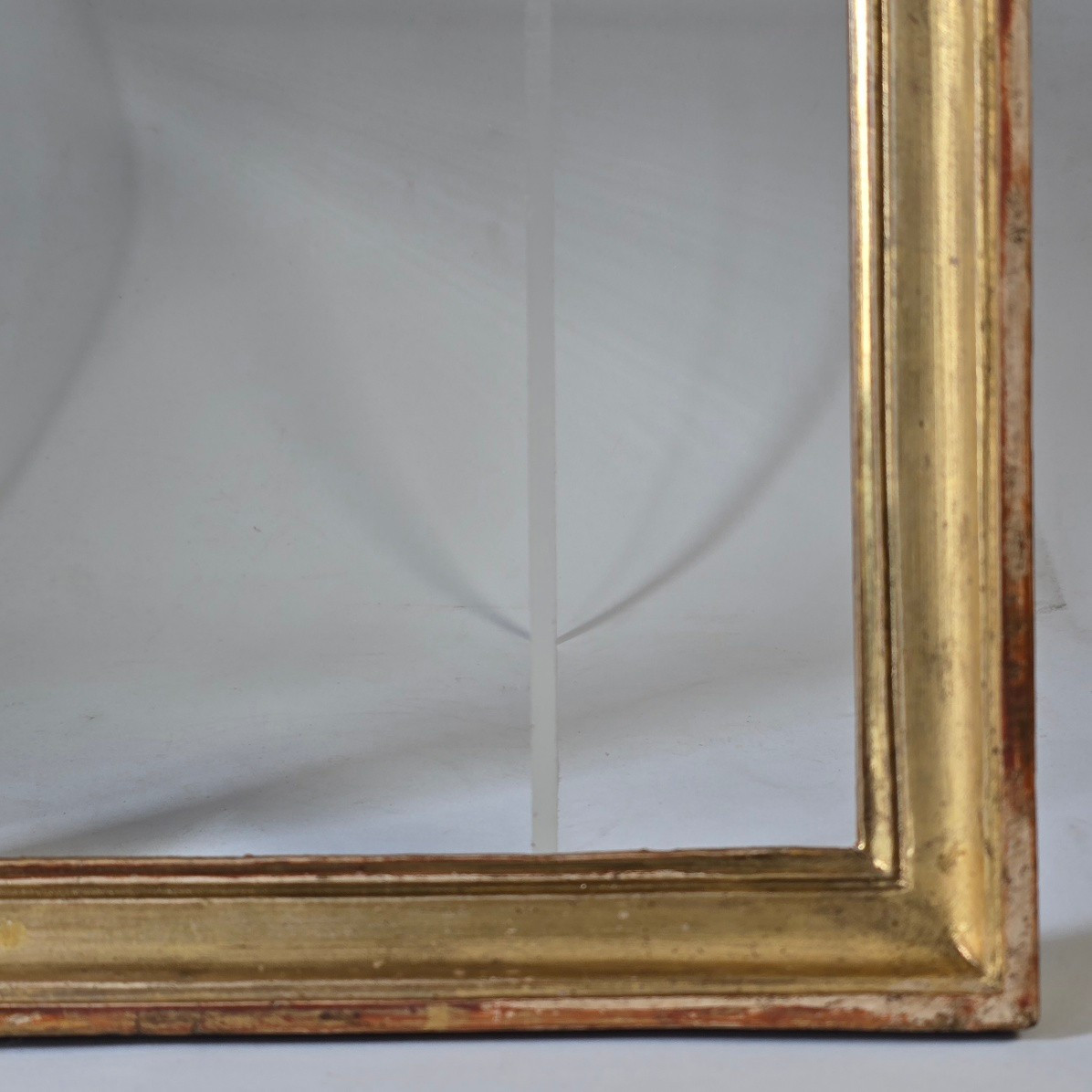 18th Century Gilded Baguette With Rebate: 31.5 X 24.5 Cm-photo-1