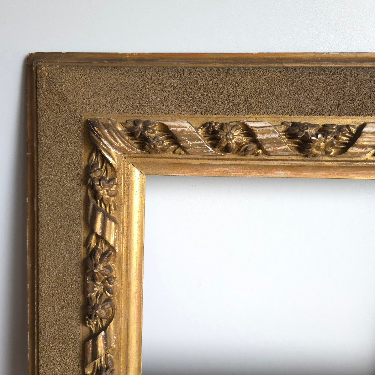 Cadre Napoléon III feuillure : 28,5 x 19,4 cm-photo-2