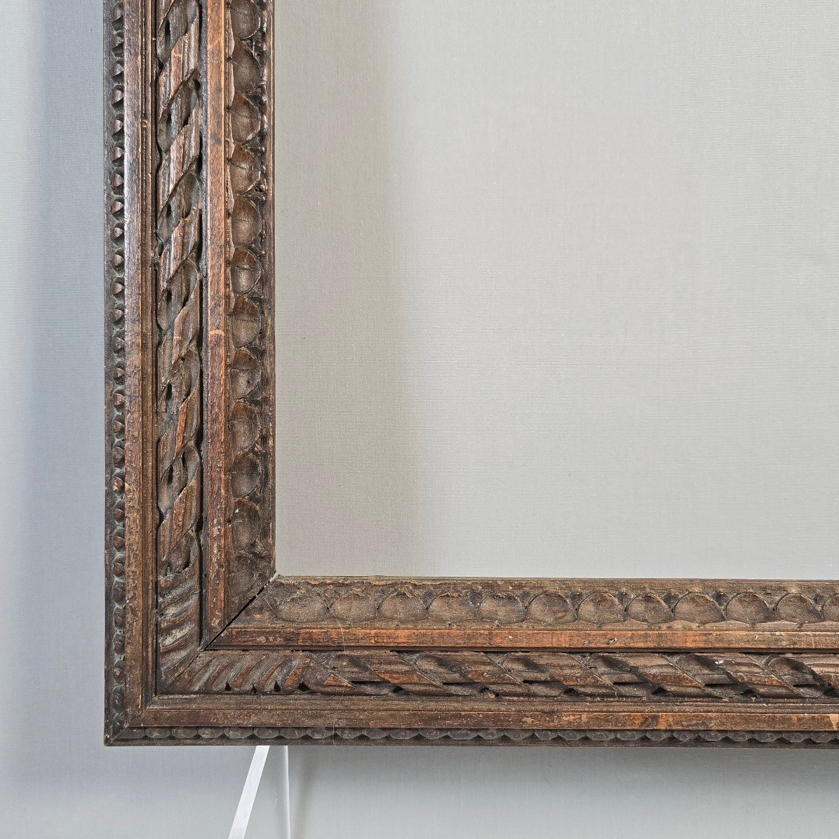 19th Century Carved Wooden Frame In The Louis XVI Style, Rabbet: 29.5 X 38 Cm-photo-4