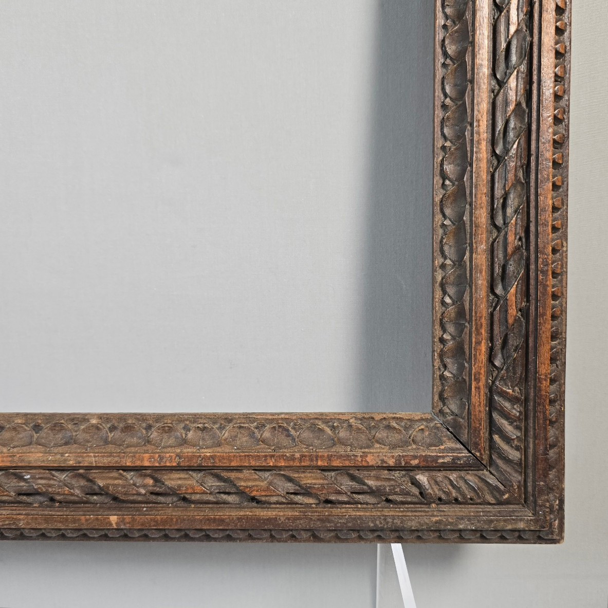 19th Century Carved Wooden Frame In The Louis XVI Style, Rabbet: 29.5 X 38 Cm-photo-1