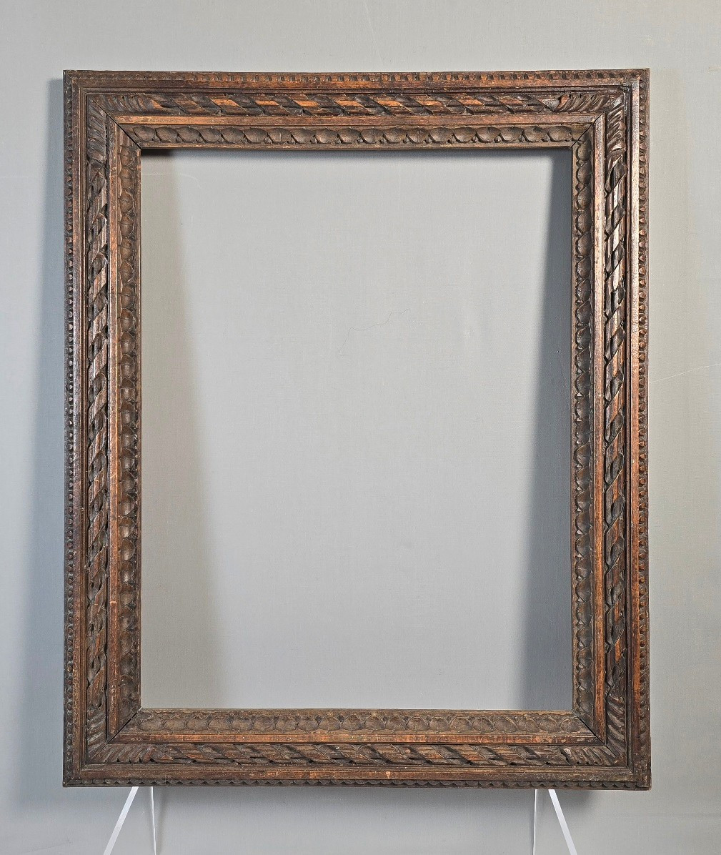 19th Century Carved Wooden Frame In The Louis XVI Style, Rabbet: 29.5 X 38 Cm