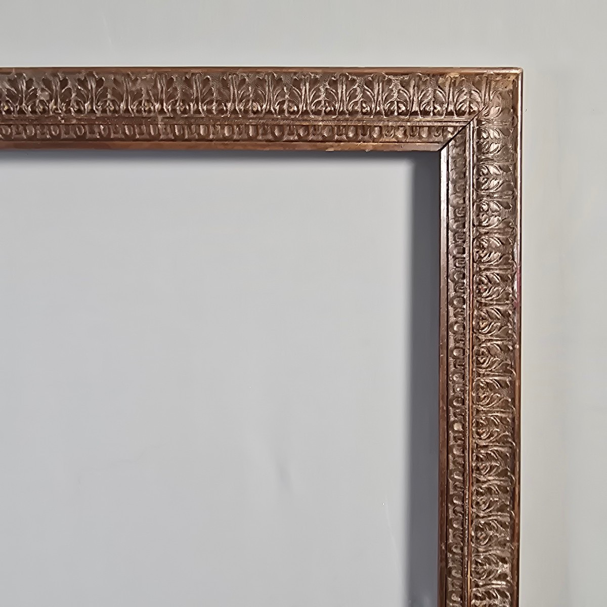 Cadre 1900  décor palmettes bois feuillure : 42,5 x 35 cm-photo-3