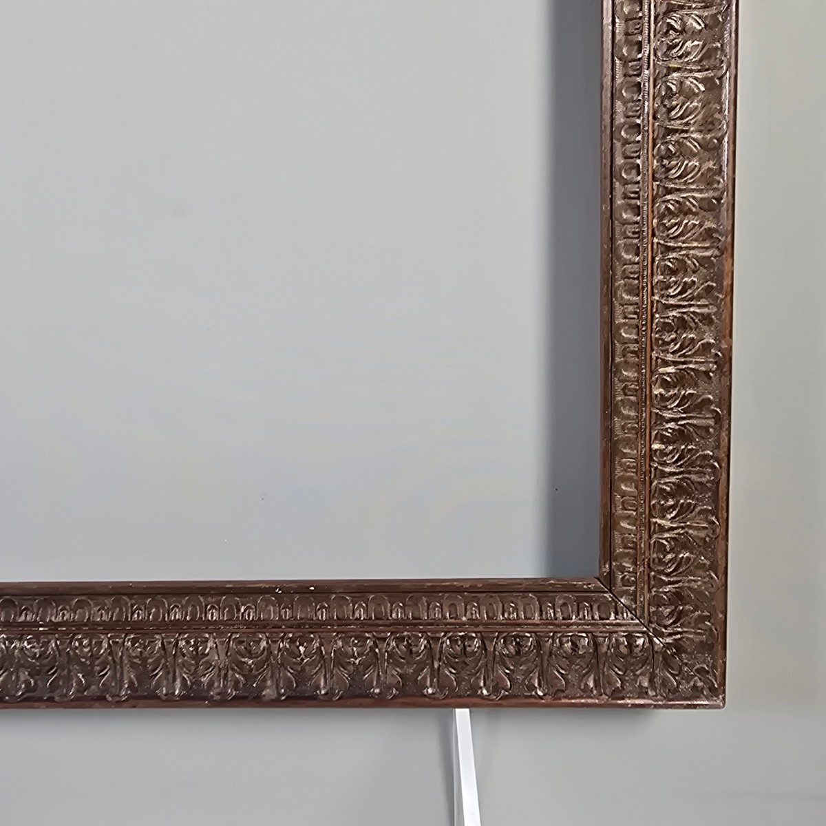 Cadre 1900  décor palmettes bois feuillure : 42,5 x 35 cm-photo-2