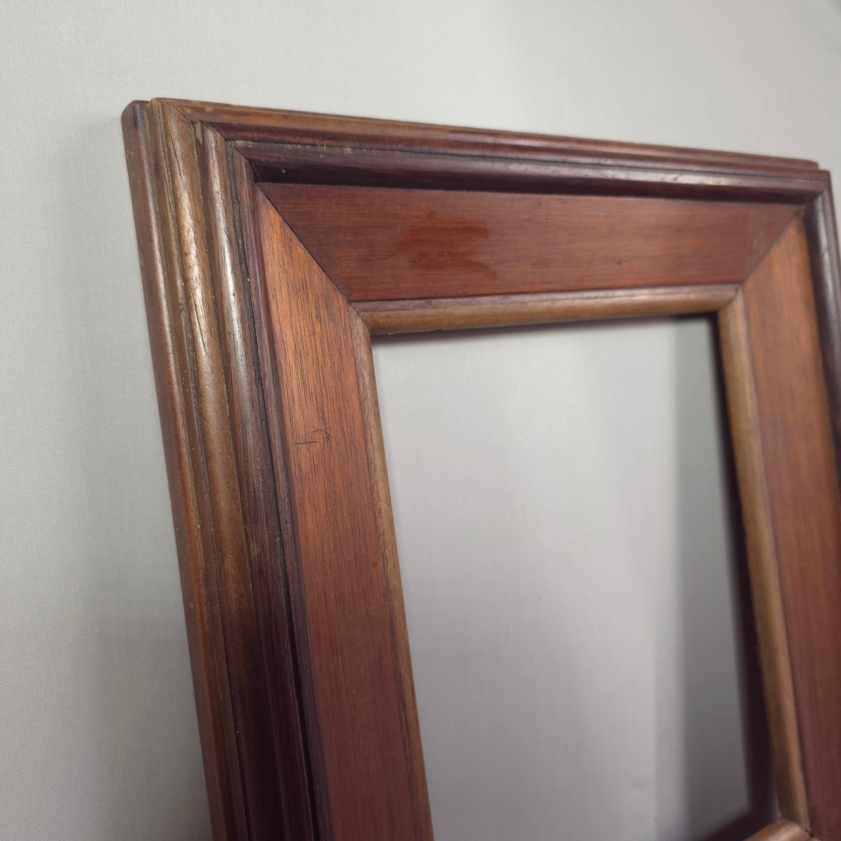 Cadre XIXe chêne feuillure : 31 x 25 cm-photo-4