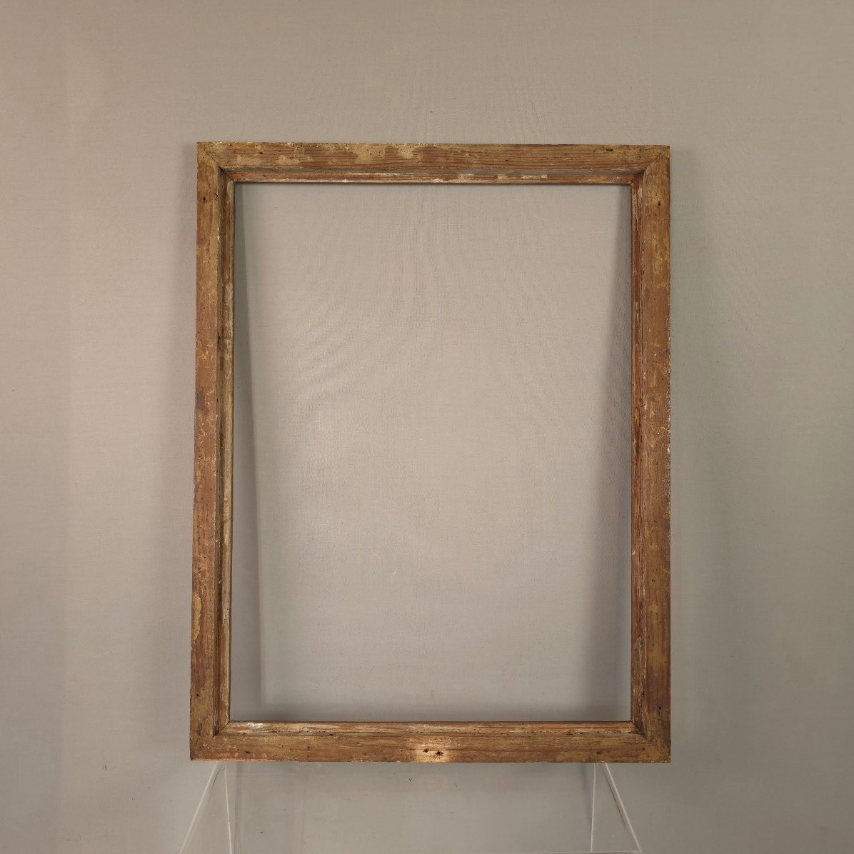 Cadre baguette bois doré fin XVIIIe feuillure : 33,5 x 25 cm-photo-3