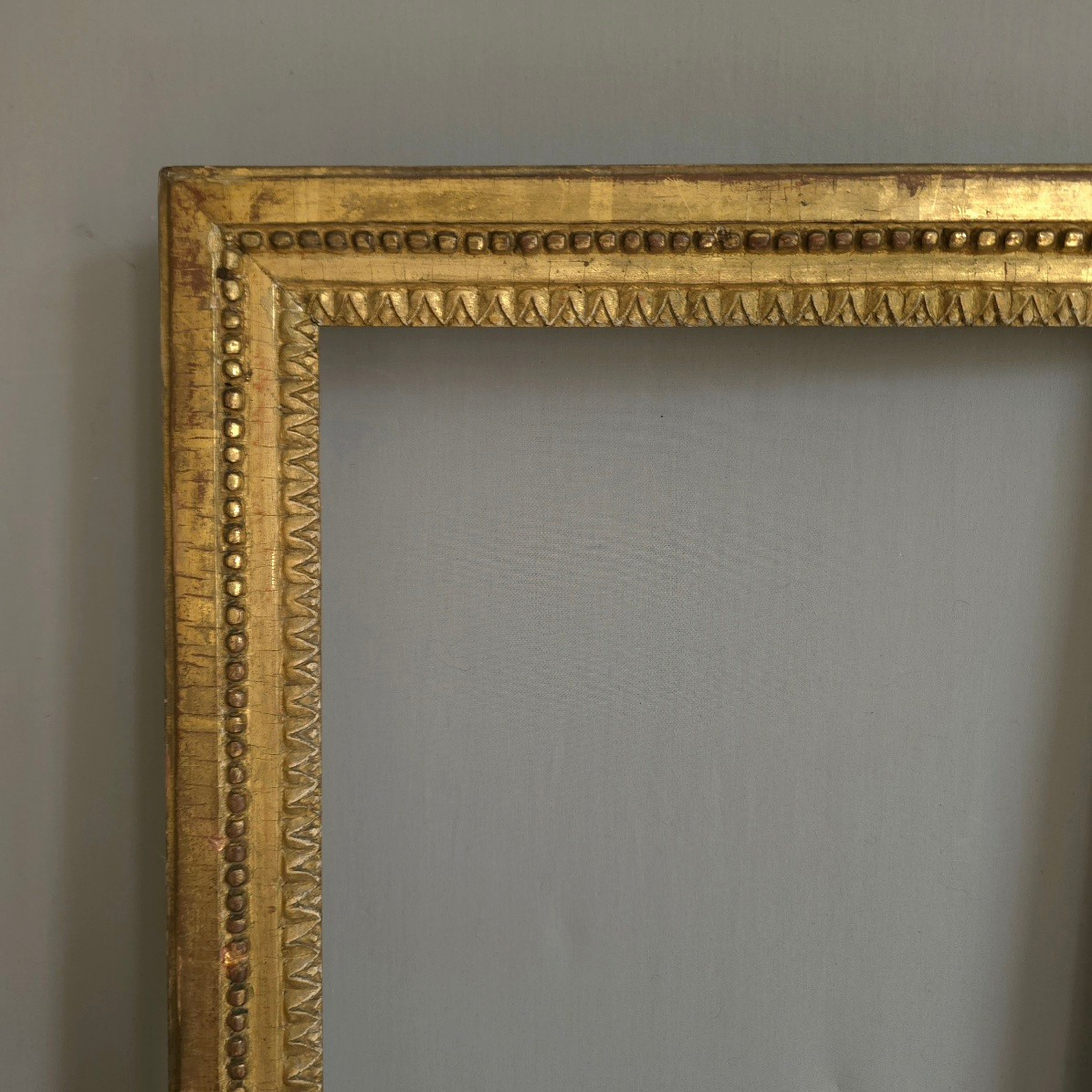 Louis XVI Giltwood Frame, Rabbet: 39 X 30 Cm