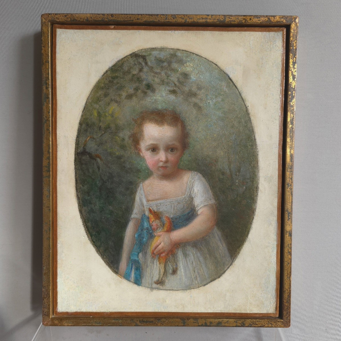 Portrait fillette et son jouet XIXe -photo-2