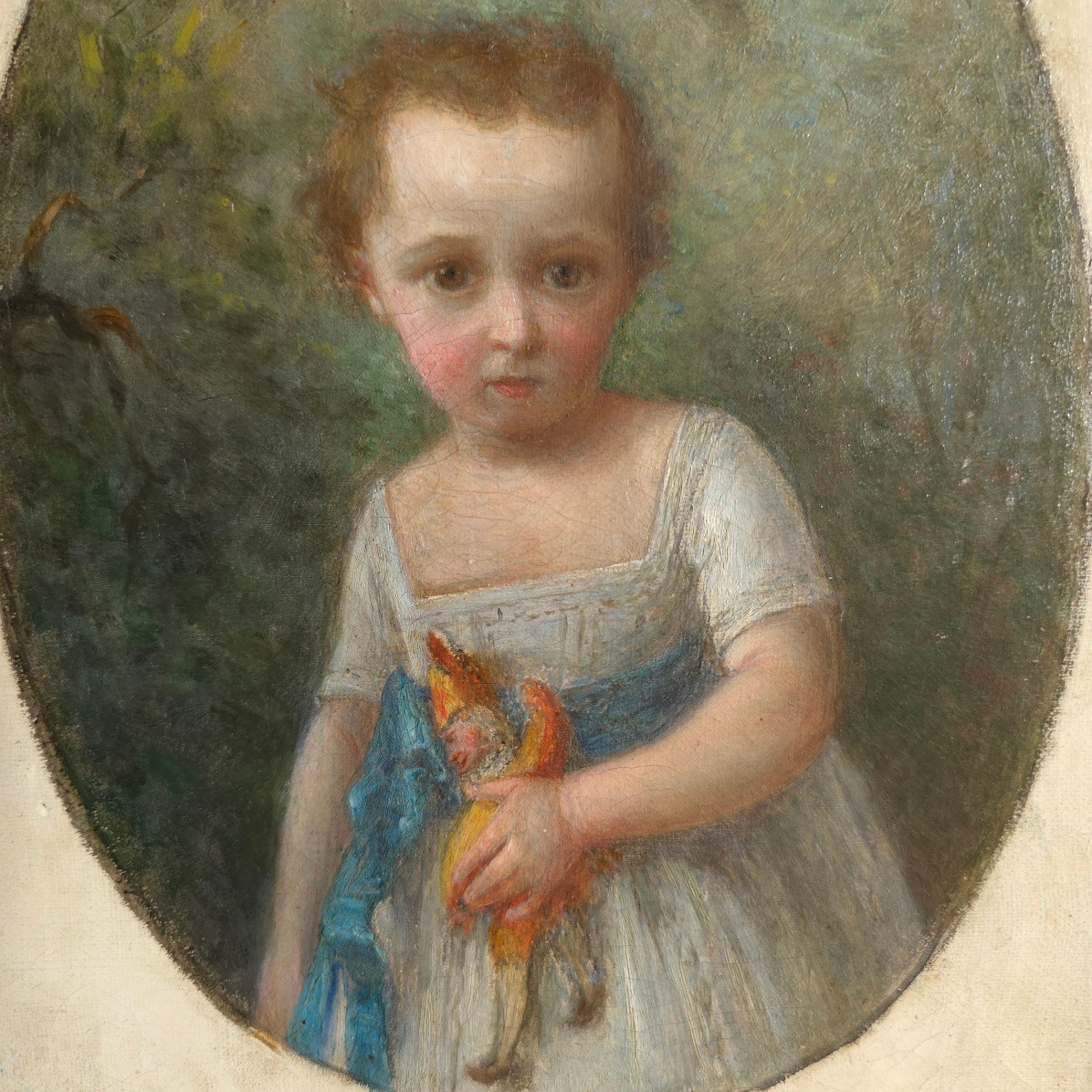 Portrait fillette et son jouet XIXe -photo-3