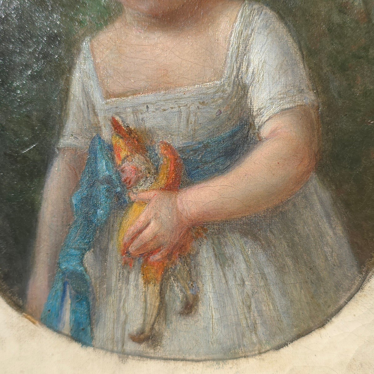 Portrait fillette et son jouet XIXe -photo-3