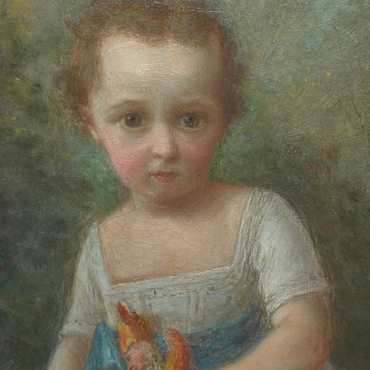 Portrait fillette et son jouet XIXe -photo-5