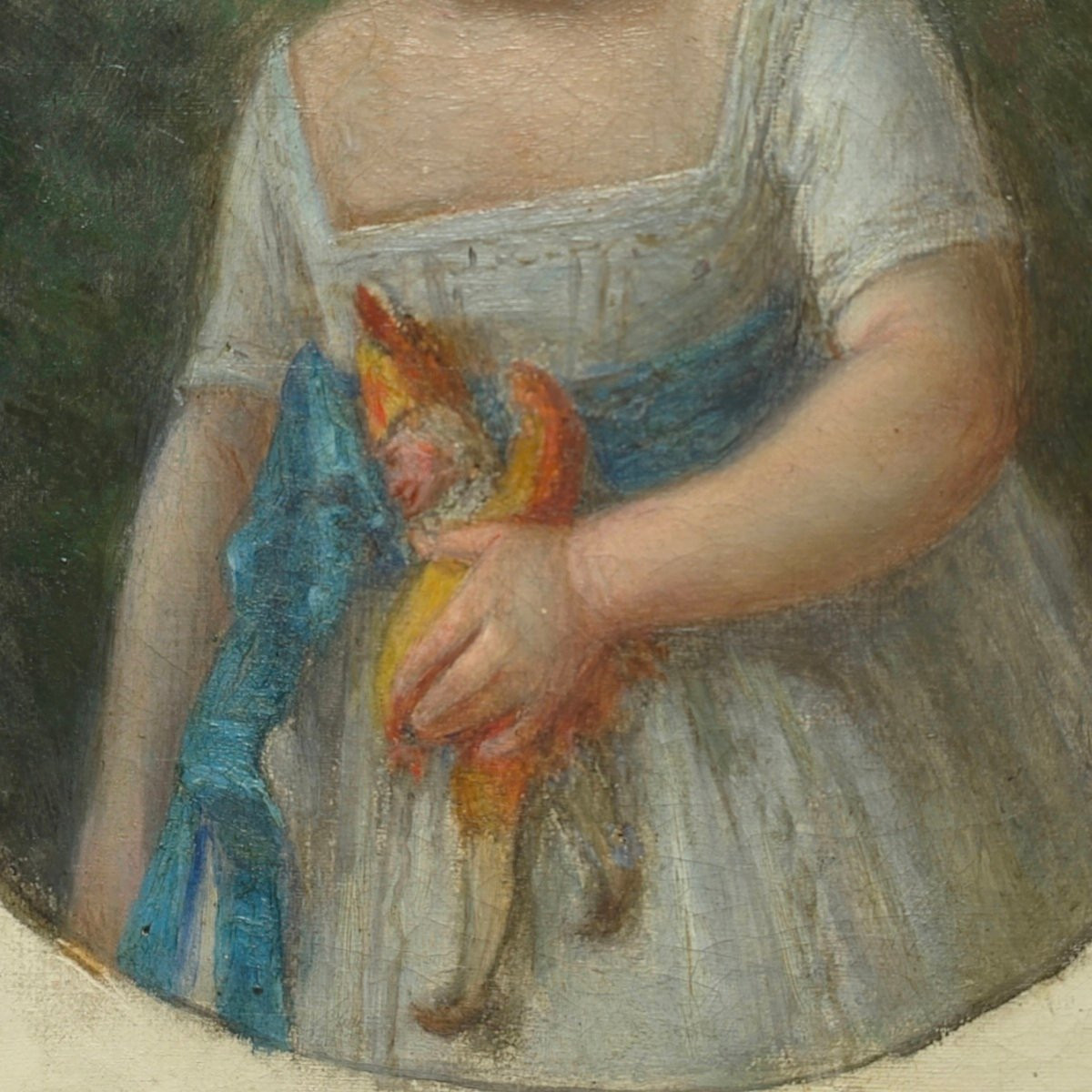 Portrait fillette et son jouet XIXe -photo-6