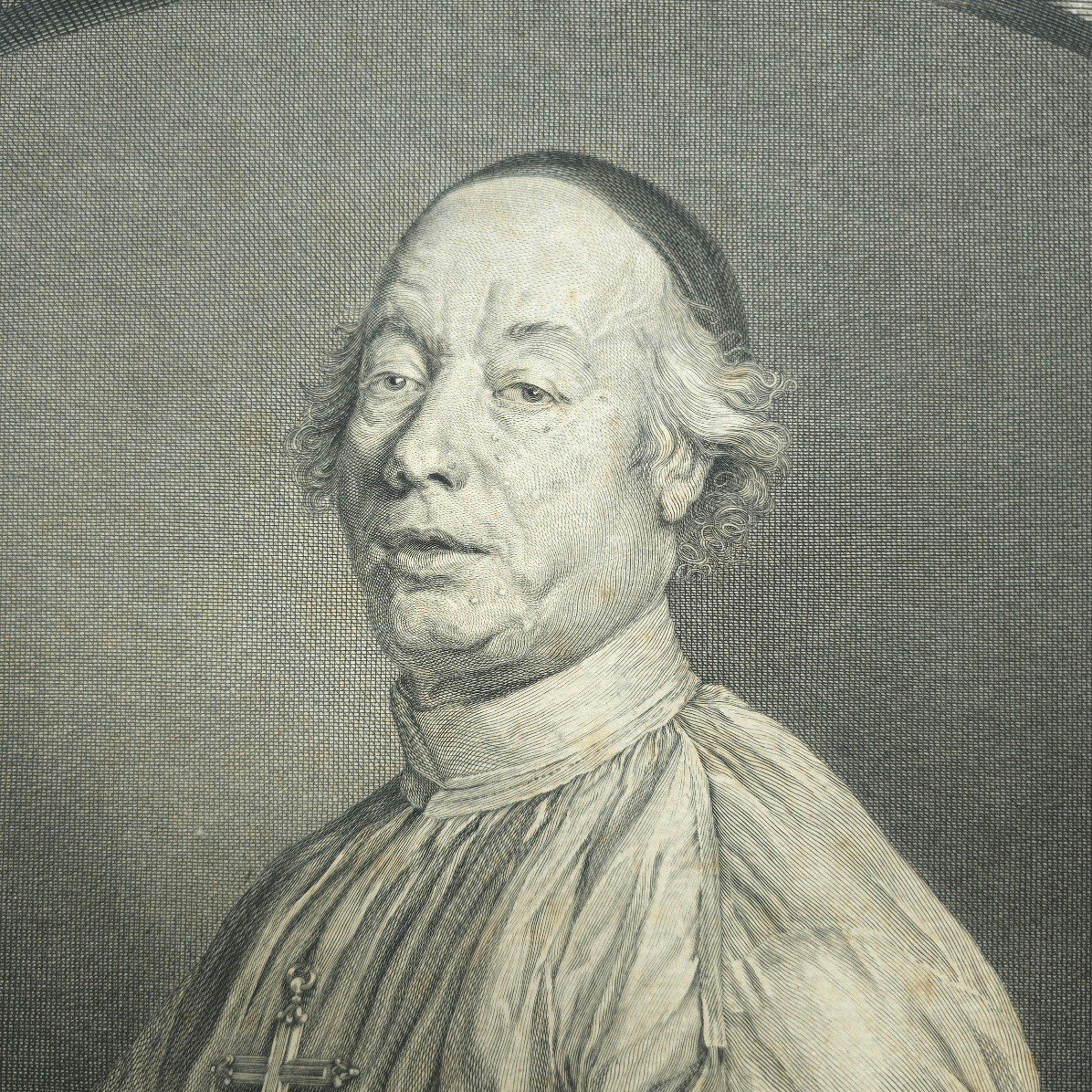 Portrait Of Lazare Chambroy (1698-1750), Abbot Of Sainte-geneviève De Paris (1745-1750), 18th Y-photo-2