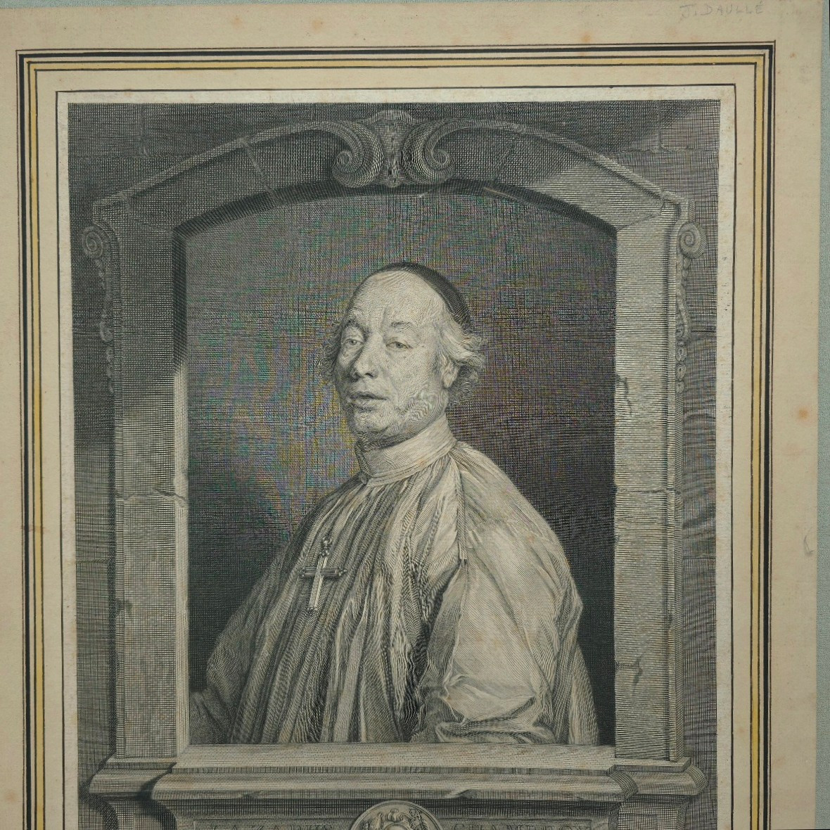 Portrait Of Lazare Chambroy (1698-1750), Abbot Of Sainte-geneviève De Paris (1745-1750), 18th Y-photo-3