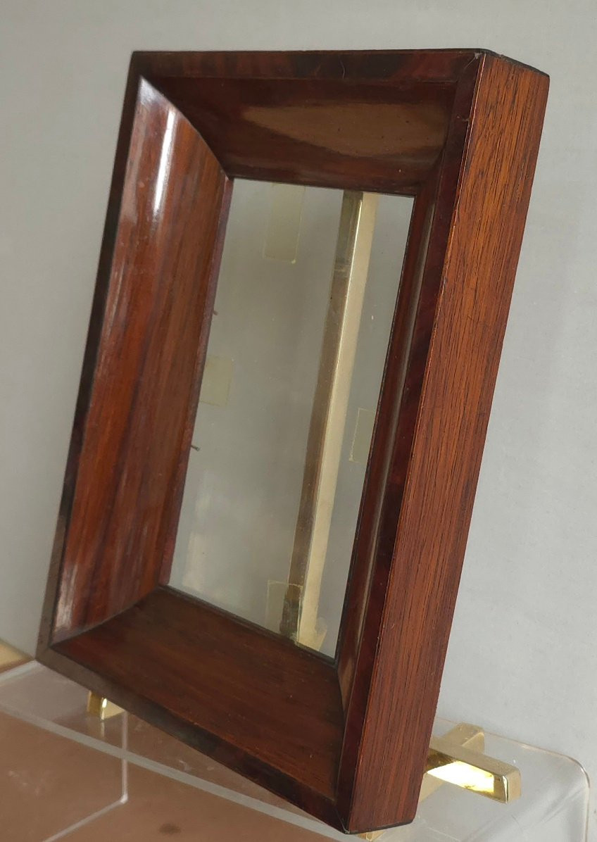 Petit cadre XIXe palissandre feuillure : 18 x 12 cm-photo-3