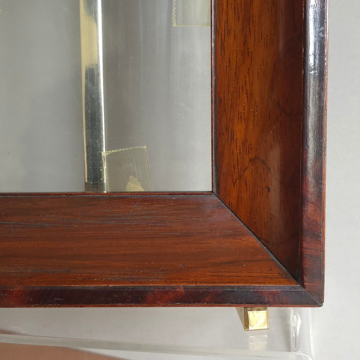 Petit cadre XIXe palissandre feuillure : 18 x 12 cm-photo-2