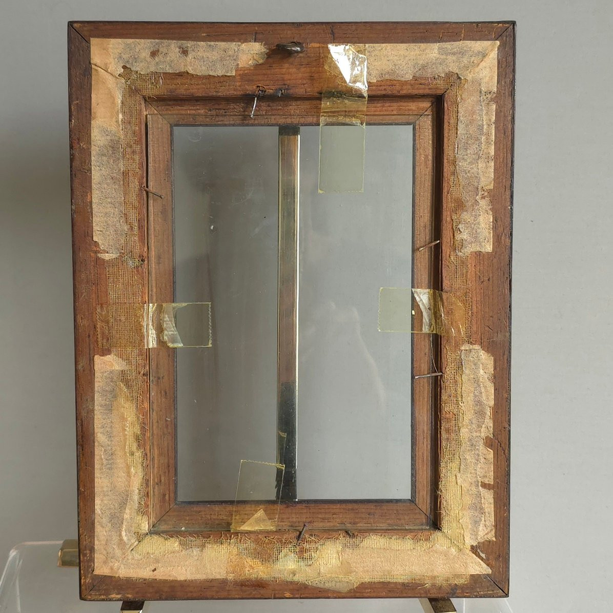 Petit cadre XIXe palissandre feuillure : 18 x 12 cm-photo-3