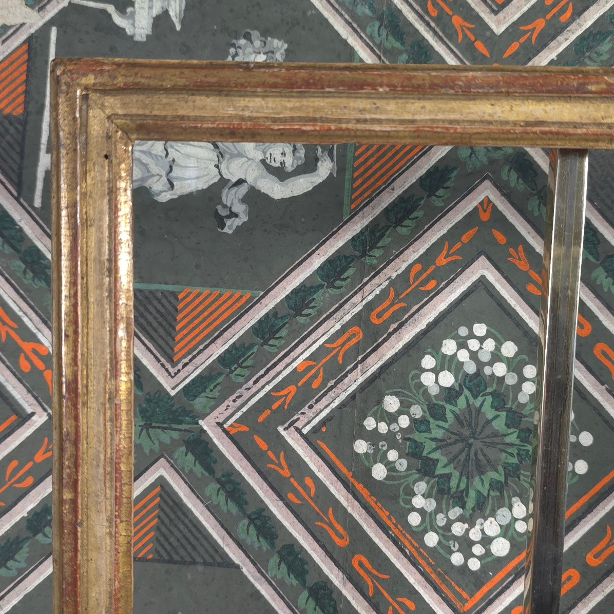 Petit cadre bois doré XVIIIe feuillure : 29 x 20,8 cm-photo-2