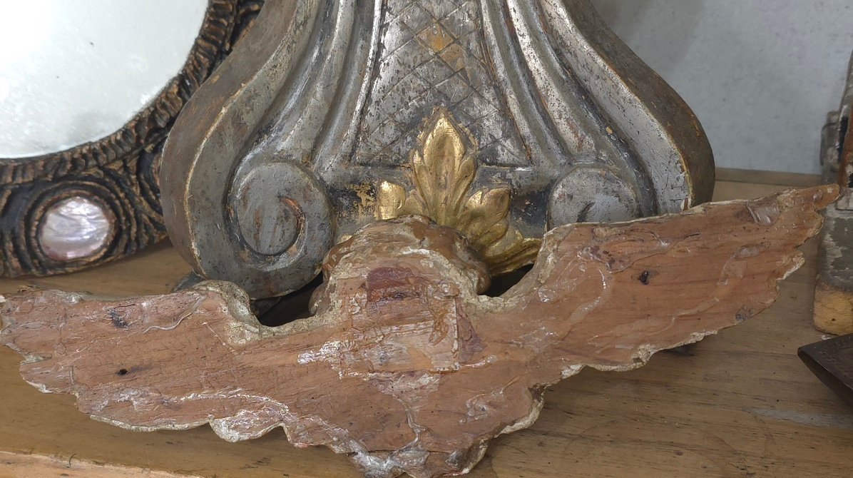 Angelot bois doré XVIIIe -photo-4