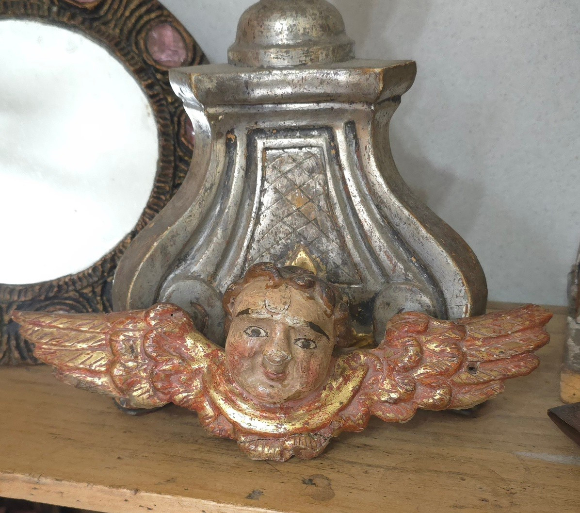 Angelot bois doré XVIIIe 