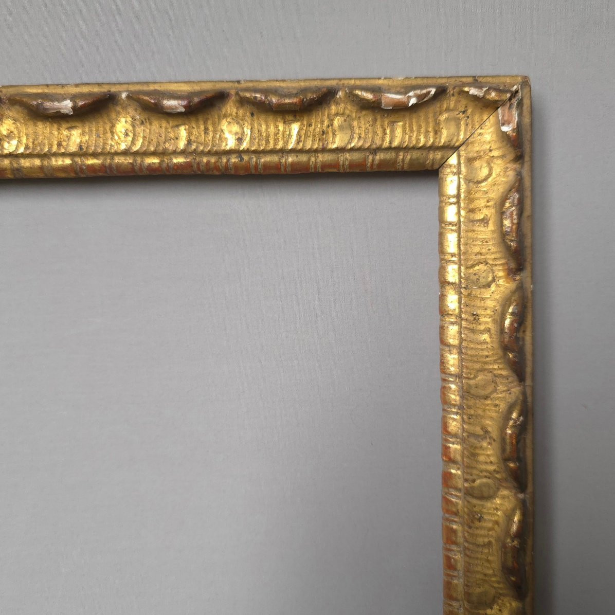 Cadre baguette bous doré XVIII e feuillure : 29,5 x 43 cm-photo-3