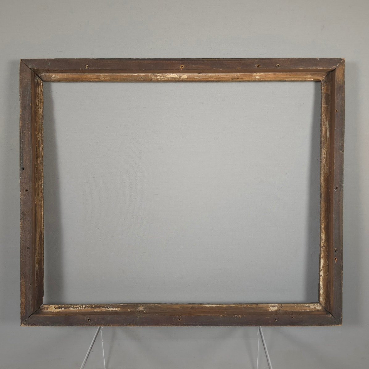Giltwood Frame, 18th Century. Original Giltwood Frame, Re-ribbed Frame: 35 × 42.5 Cm. View: 32.-photo-4