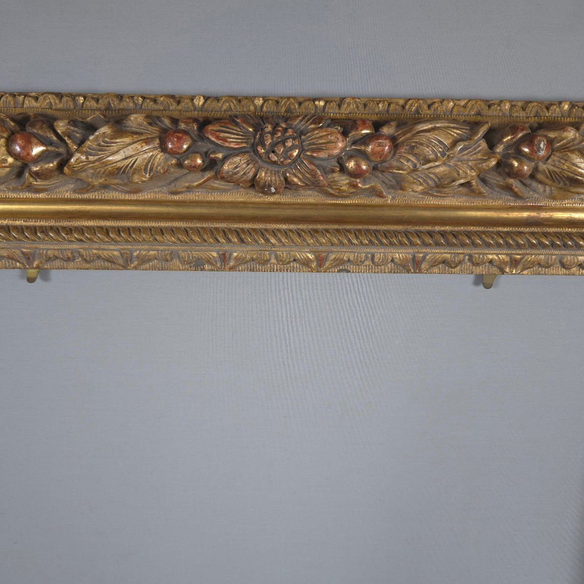 Louis XIII Gilded Wood Frame: 28 X 42 Cm-photo-3