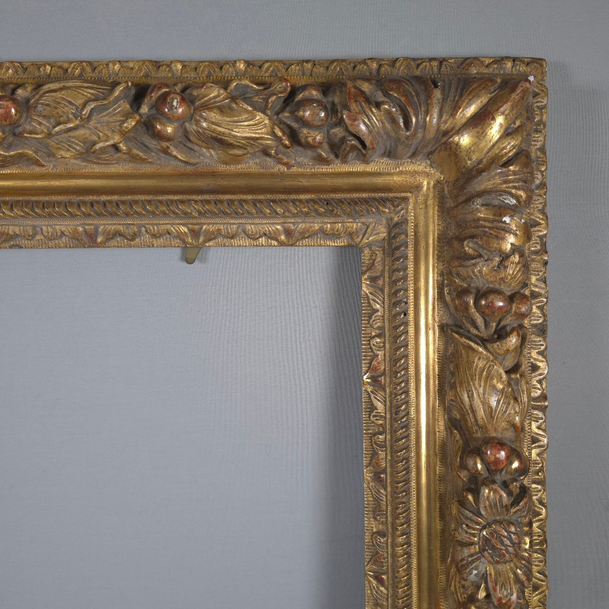 Louis XIII Gilded Wood Frame: 28 X 42 Cm-photo-4