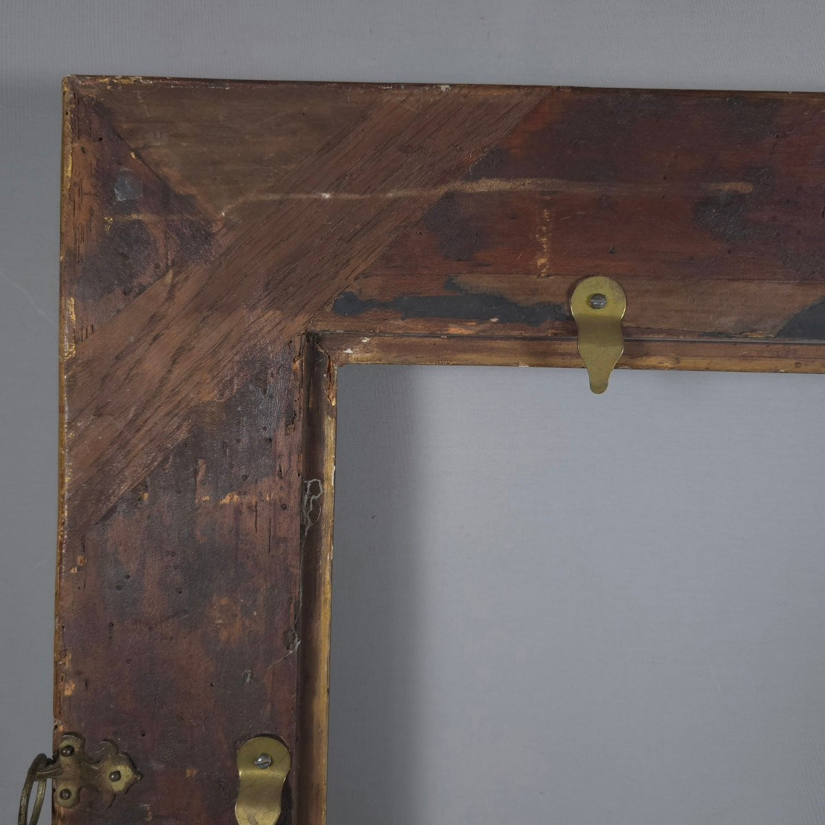 Louis XIII Gilded Wood Frame: 28 X 42 Cm-photo-6