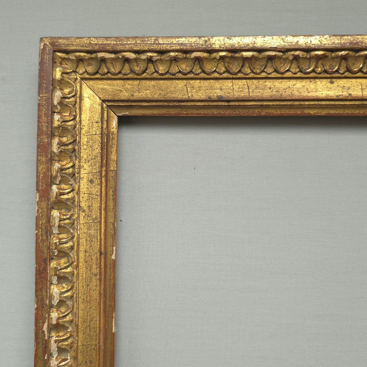 Cadre style Louis XVI époque fin XIXe feuillure : 37,8 x 29 cm-photo-2