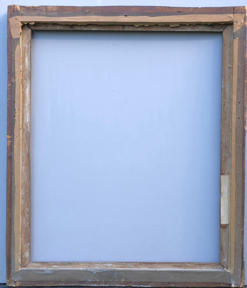 Cadre bois doré Louis XVI feuillure : 57 x 48,5 cm-photo-3