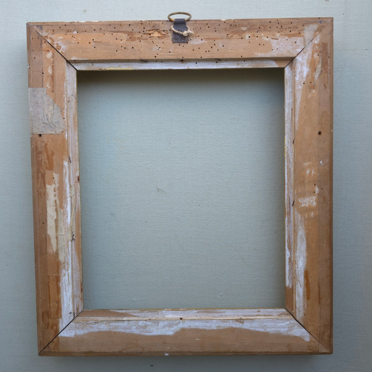 Gilded Wood Directoire Frame, String Of Pearls, Rebate: 28.5 24.5 Cm-photo-2