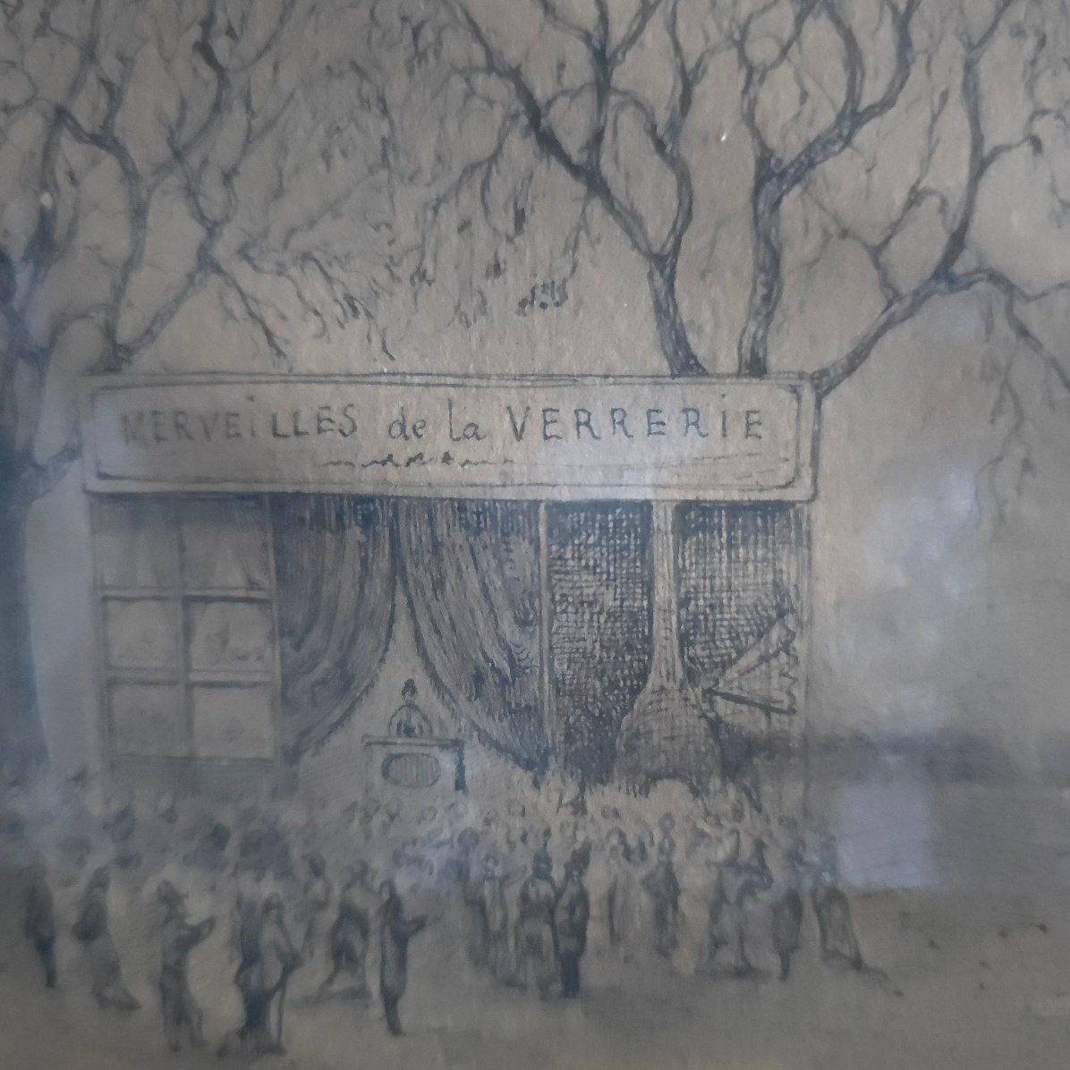 Foires de Bordeaux place des Quinconces vers 1900 dessin Paul F. MARTIN-photo-4
