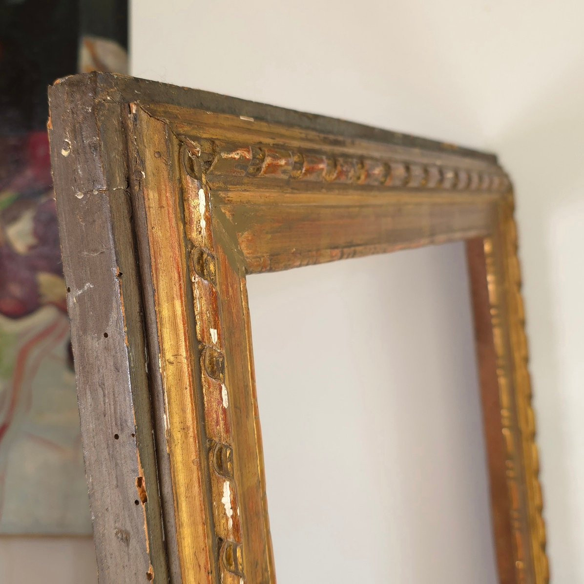 Cadre Louis XVI  bois doré feuillure : 53 x 41 cm-photo-3