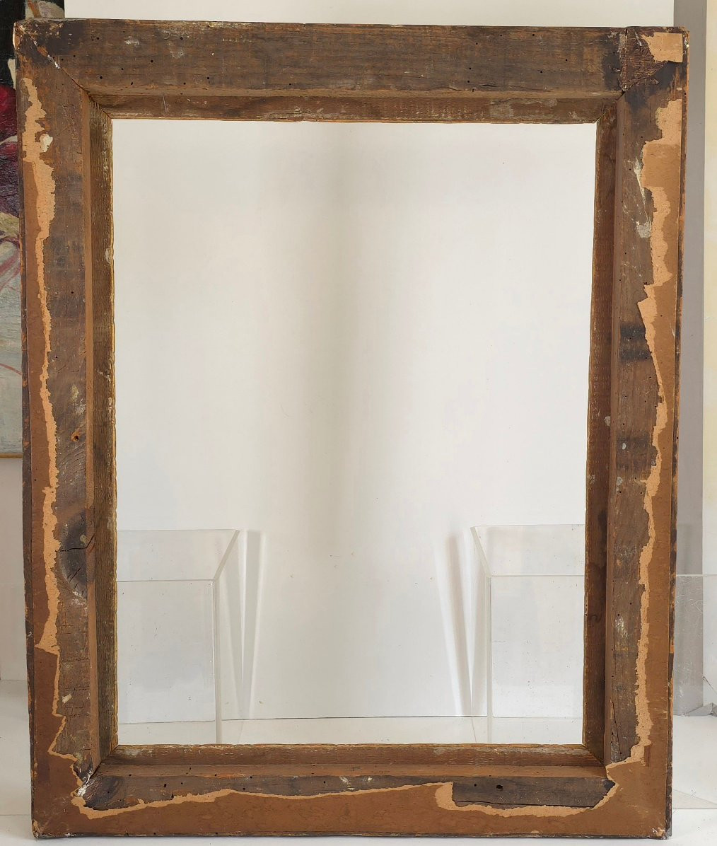 Cadre Louis XVI  bois doré feuillure : 53 x 41 cm-photo-3