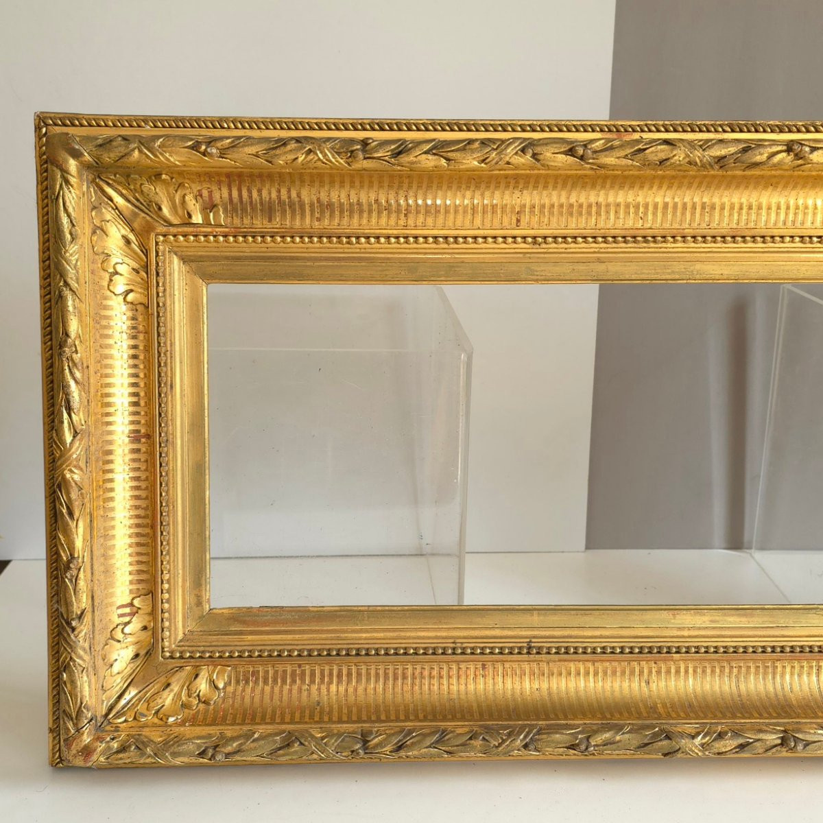 19th-century Canal Frame With Rebate: 47 X 18 Cm-photo-2