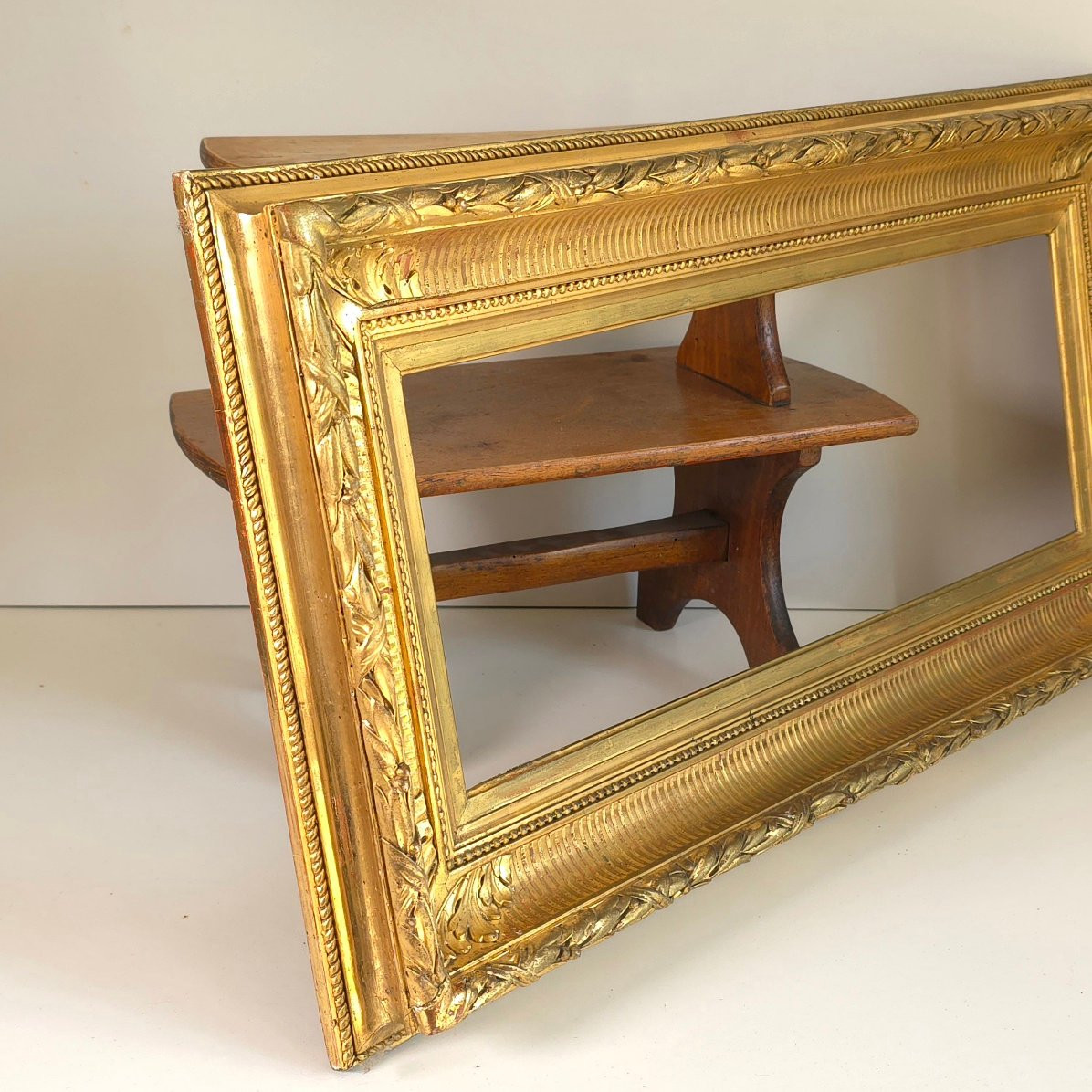 19th-century Canal Frame With Rebate: 47 X 18 Cm-photo-4