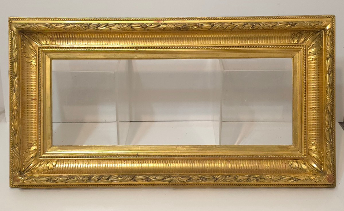 19th-century Canal Frame With Rebate: 47 X 18 Cm