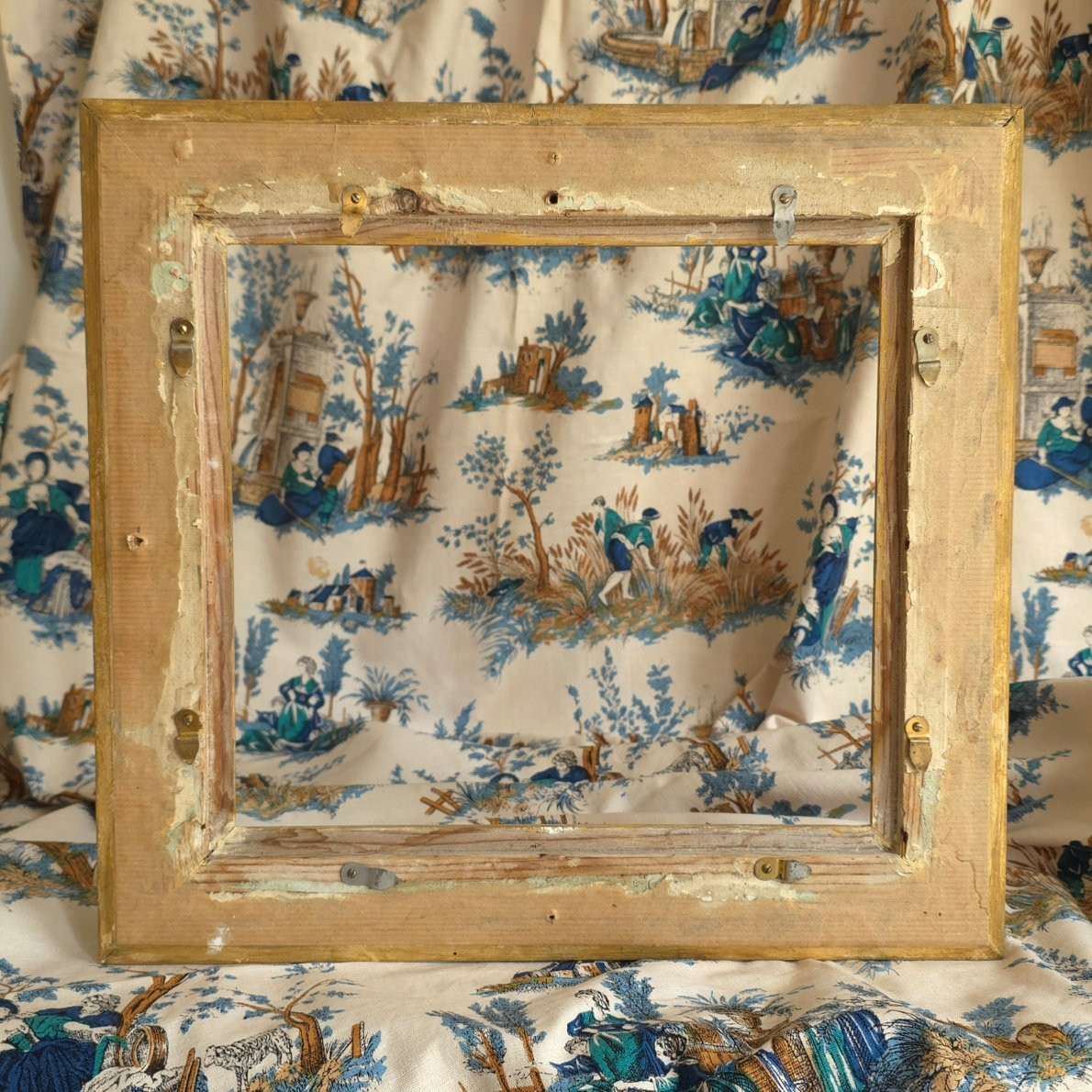 Gilded Frame, Late 18th Century: 27 X 25 Cm-photo-2