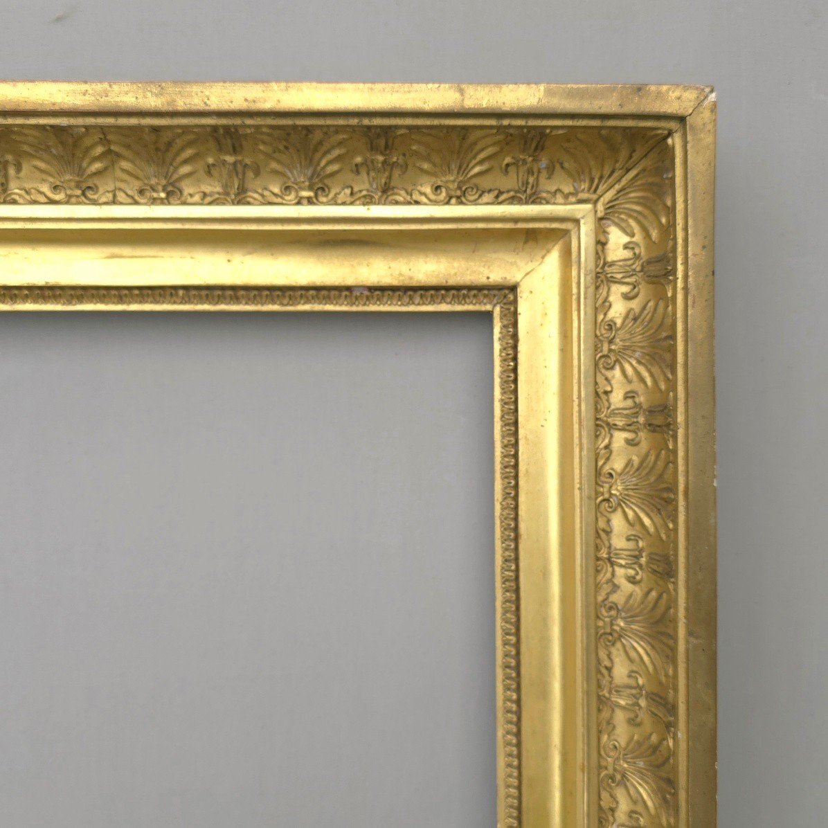 Cadre Empire palmettes feuillure : 28 x 40 cm-photo-4