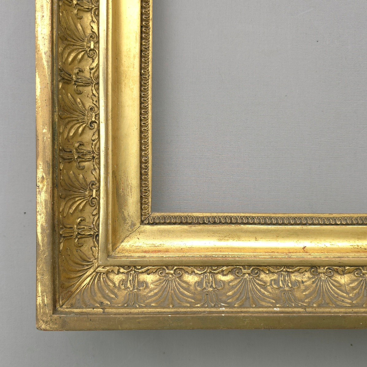 Cadre Empire palmettes feuillure : 28 x 40 cm-photo-1