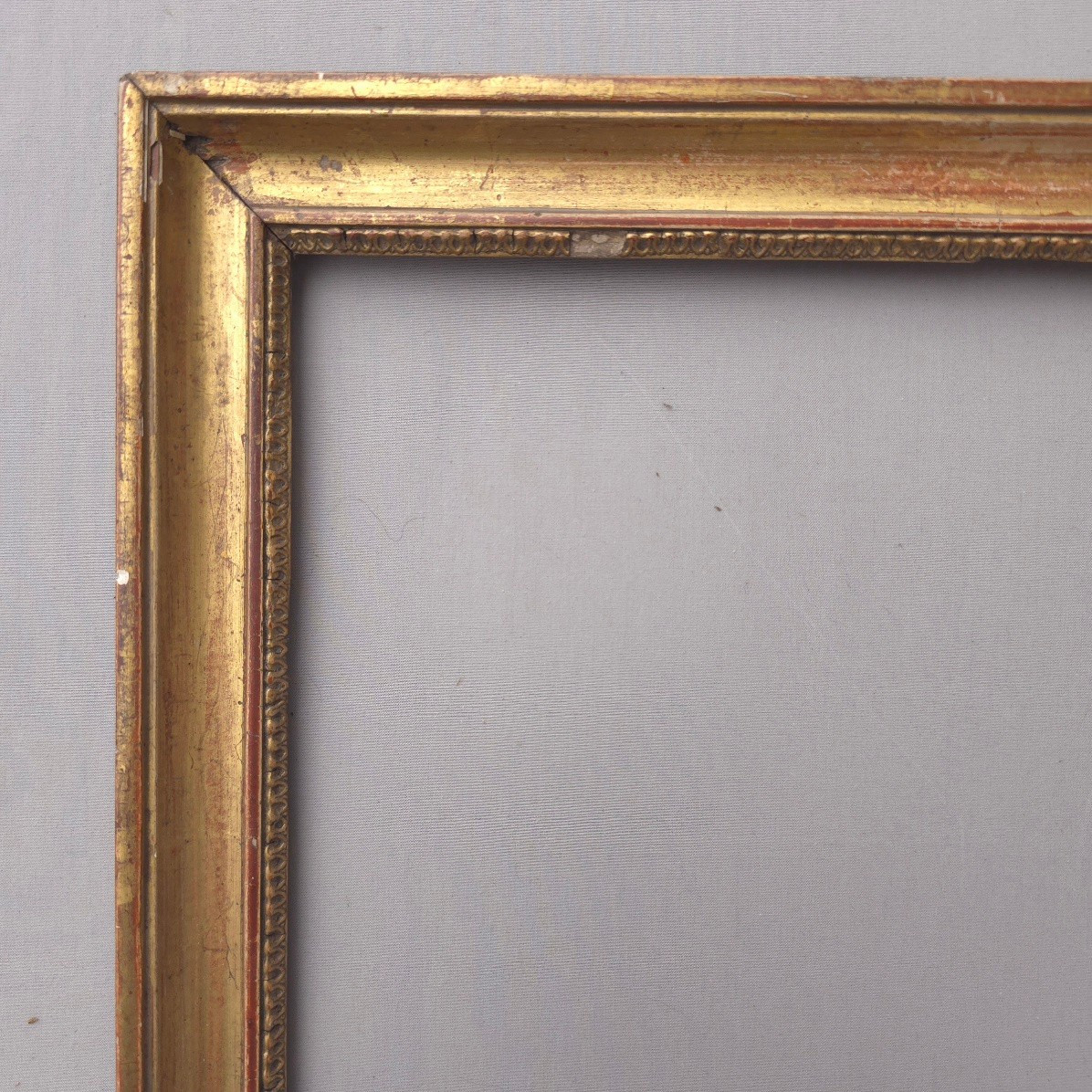 Cadre XIXe Empire bois doré feuillure : 26,5 x 33 cm-photo-2