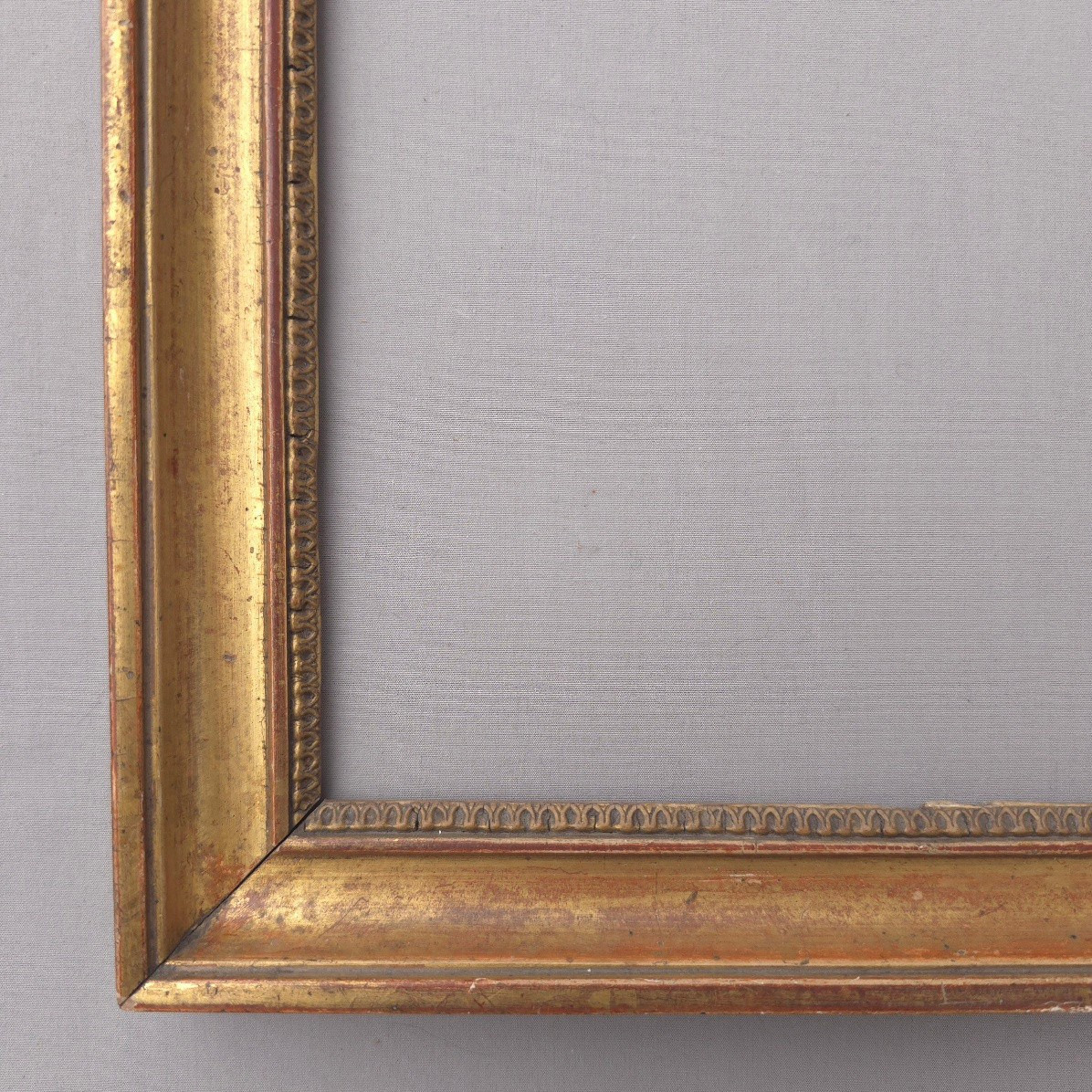 Cadre XIXe Empire bois doré feuillure : 26,5 x 33 cm-photo-4