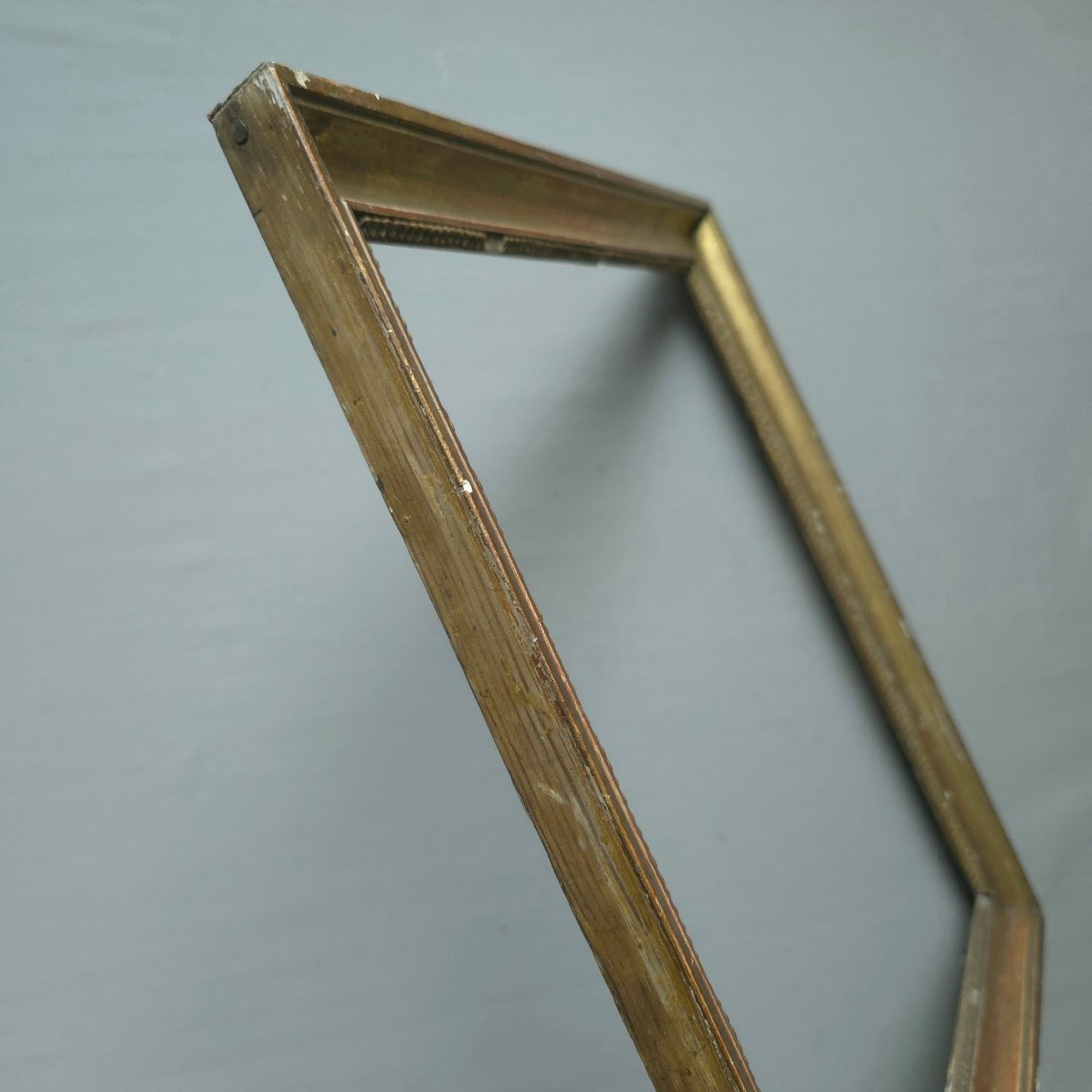 Cadre XIXe Empire bois doré feuillure : 26,5 x 33 cm-photo-1