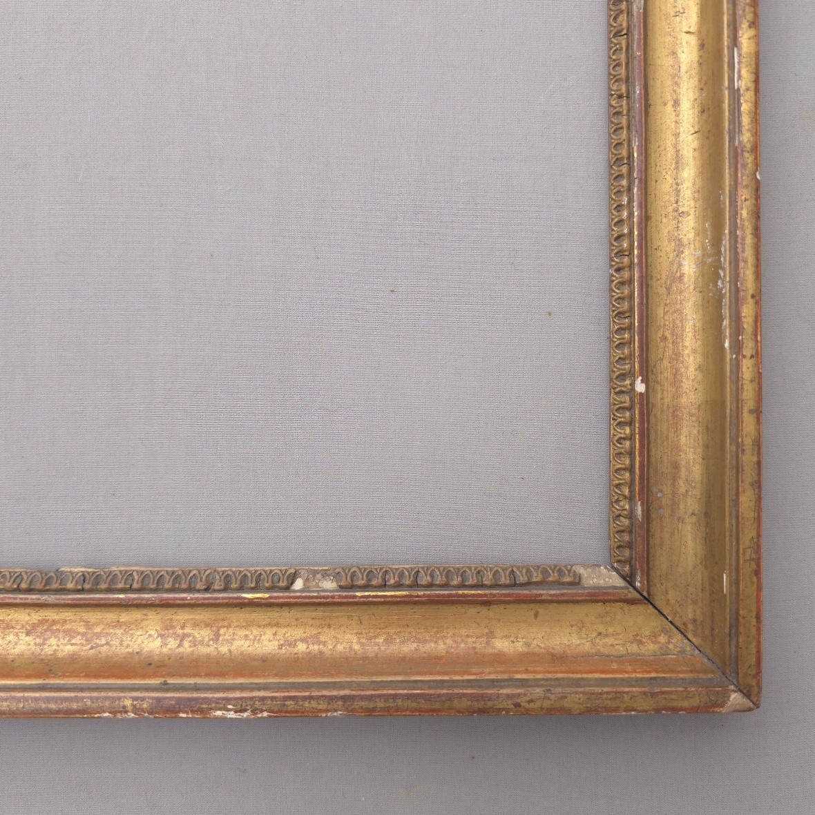 Cadre XIXe Empire bois doré feuillure : 26,5 x 33 cm-photo-3
