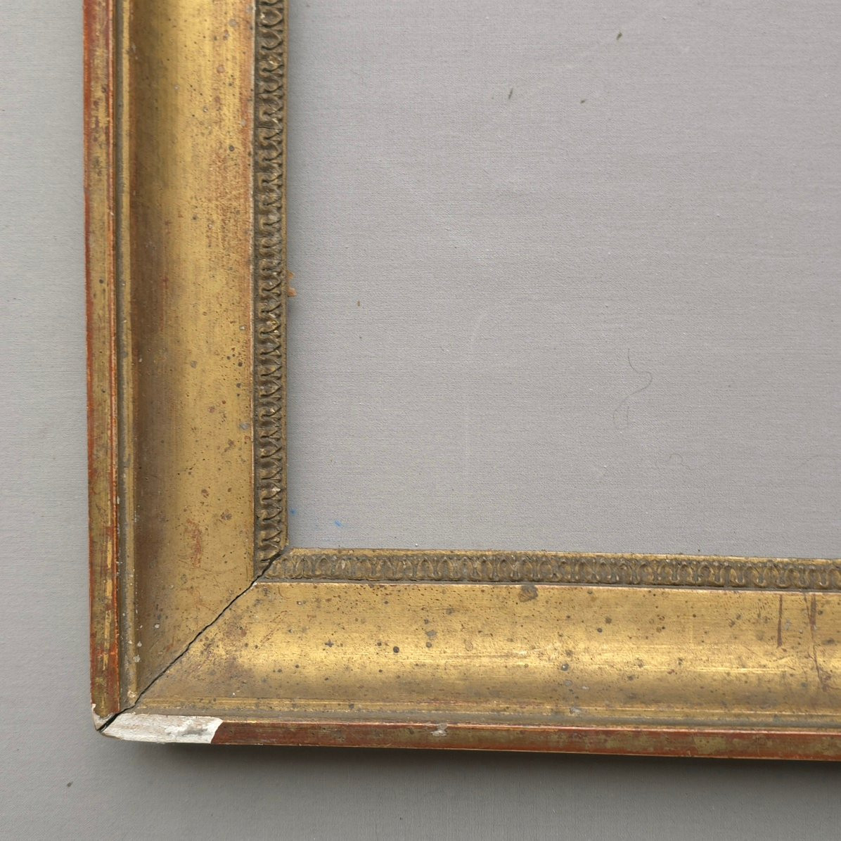 Cadre bois doré début  XIXe feuillure : 31,5 x 25,5 cm-photo-4