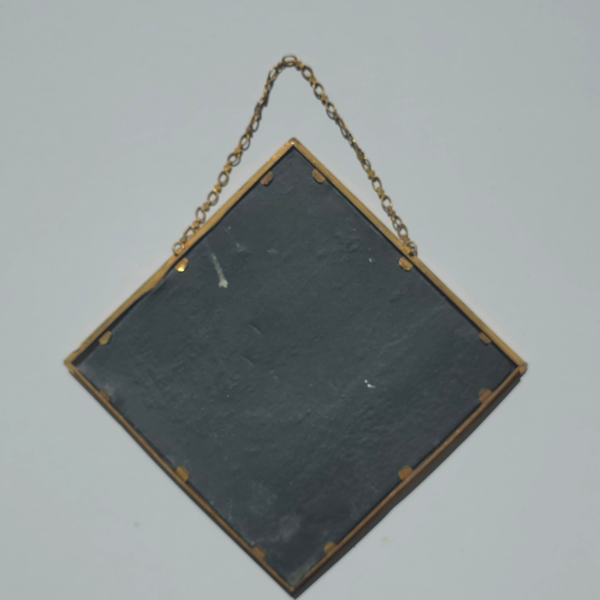Cadre photo décor signé André Villien vers 1920 bronze et étain -photo-1