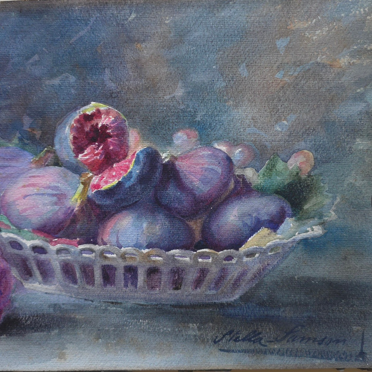 Louise Stella-Samson, (1880  1974) élève de Madeleine Lemaire figues : le printemps-photo-3